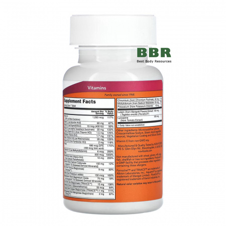 Daily Vits 100 Tabs, NOW Foods