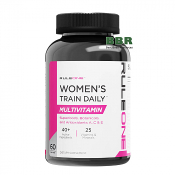 R1 Womens Train Daily Multivitamin 60 Tabs, Rule One