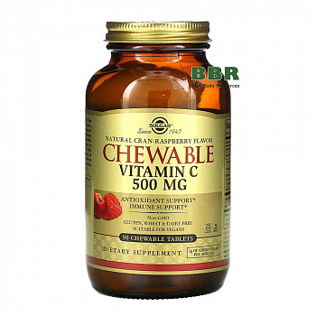 Chewable Vitamin C 500mg 90 Chewable Tabs, Solgar