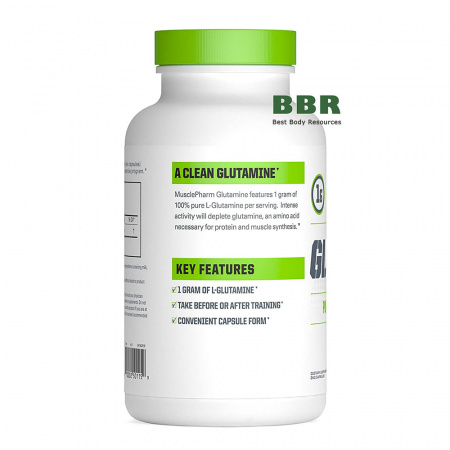 Glutamine 240 Caps, MusclePharm