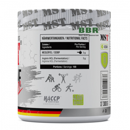 Arginine HCL 300g, MST