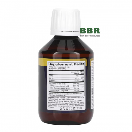 Extra Strength Omega 3 Liquid 3300mg 200ml, Oslomega
