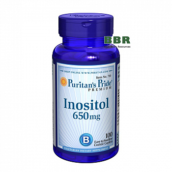 Inositol 650mg 100 Tabs, Puritans Pride