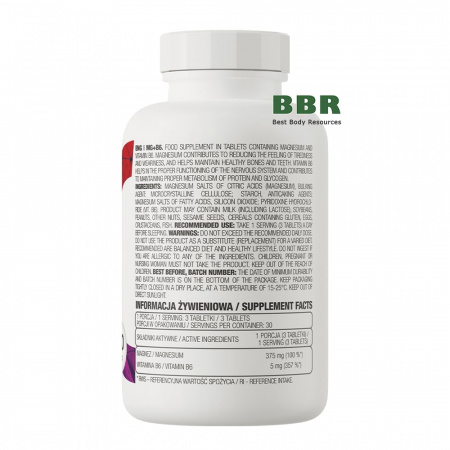 Vitamin Mg + B6 90 Tabs, OstroVit Vitamin Mg + B6 90 Tabs, OstroVit
