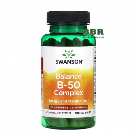 Balance B-50 Complex 100 Caps, Swanson Balance B-50 Complex 100 Caps, Swanson