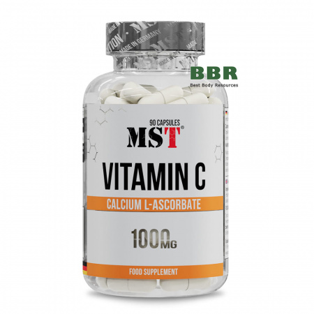 Vitamin C Calcium L-Ascorbate 1000mg 90 Caps, MST