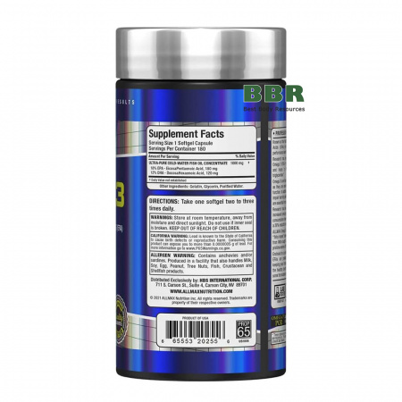 Omega 3 180 Softgels, AllMax