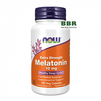 Melatonin 10mg 100 Caps, NOW Foods