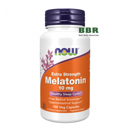 Melatonin 10mg 100 Caps, NOW Foods