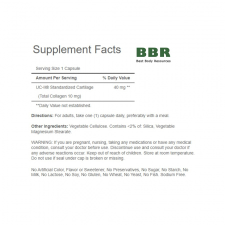 UC-II Active Collagen 30 Caps, Puritans Pride