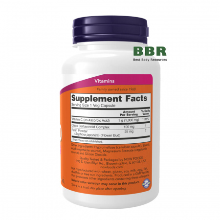 Vitamin C-1000 500 Caps, NOW Foods