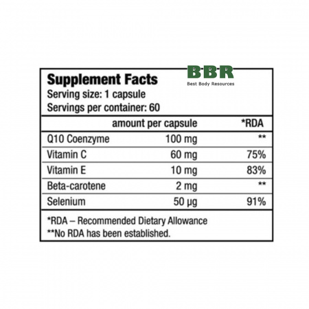 H2O Q10 60 Caps, BioTechUSA