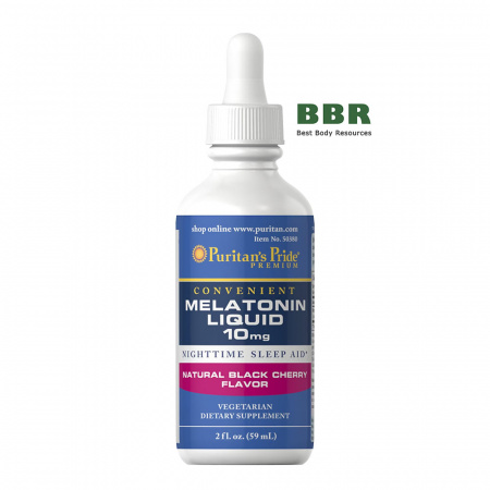 Liquid Melatonin 10mg 59ml, Puritans Pride