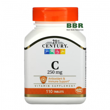 Vitamin C 250mg 110 Tab, 21st Century