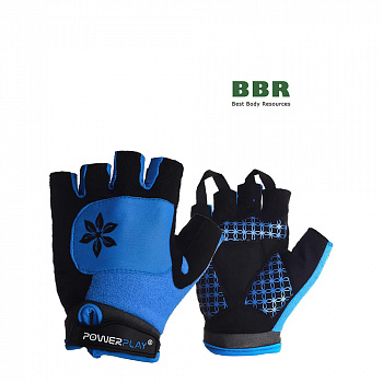 Велоперчатки женские 5284 Blue, PowerPlay