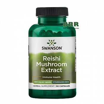 Reishi Mushroom Extract 500mg 90 Caps, Swanson