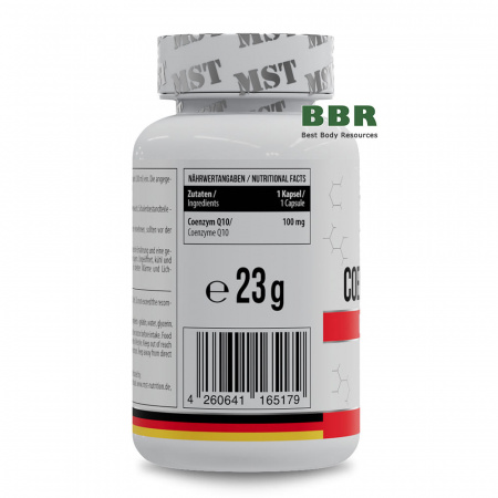 Coenzyme Q10 100mg 60 Caps, MST