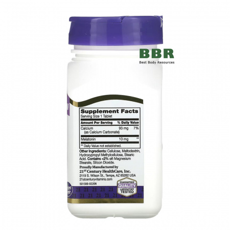 Melatonin 10mg 120tab, 21st Century