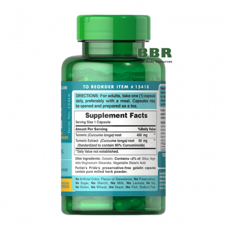 Turmeric Curcumin 500mg 90 Caps, Puritans Pride Turmeric Curcumin 500mg 90 Caps, Puritans Pride