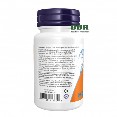 Omega 3 200 Softgels, NOW Foods