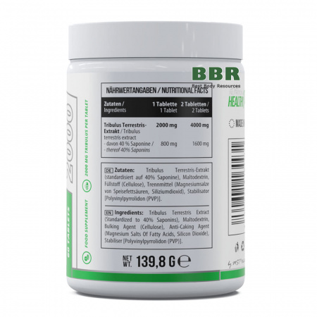 Healthy Tribulus 2000 60 Tabs, MST