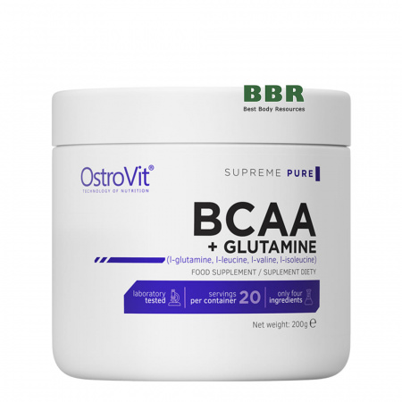 BCAA + Glutamine 200g, OstroVit BCAA + Glutamine 200g, OstroVit