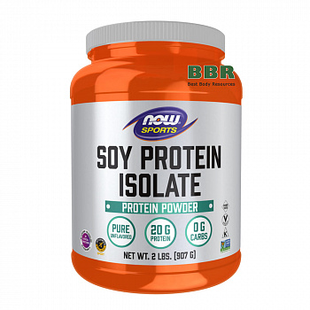 Soy Protein Isolate Natural 907g, NOW Foods