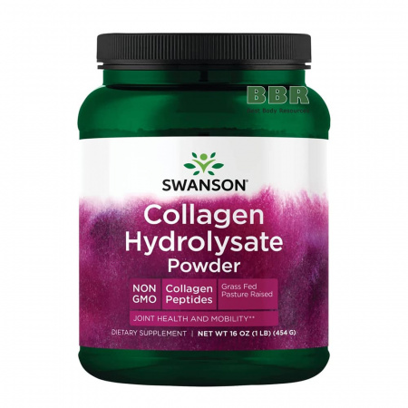 Collagen Hydrolysate Powder 454g, Swanson