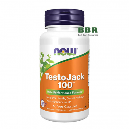 TestoJack 100 60 Caps, NOW Foods