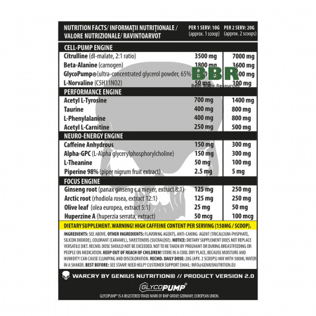Warcry 400g, Genius Nutrition Warcry 400g, Genius Nutrition