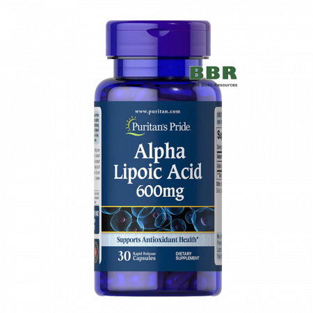 Alpha Lipoic Acid 600mg 30 Caps, Puritans Pride