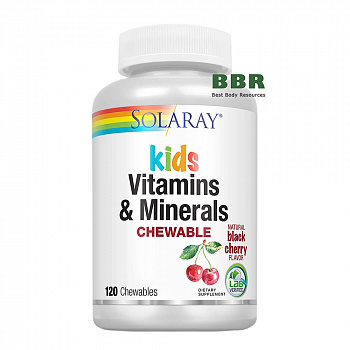 Children`s Vitamin & Minerals 120 Chewables, Solaray