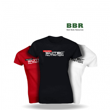 T-Shirt Girl Pushfwd Red, Scitec Nutrition