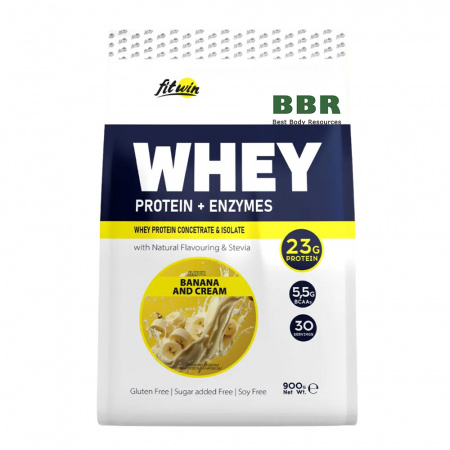 Whey Protein plus Enzymes 900g, FitWin Whey Protein plus Enzymes 900g, FitWin