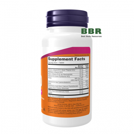 B-50 100 Tabs, NOW Foods B-50 100 Tabs, NOW Foods