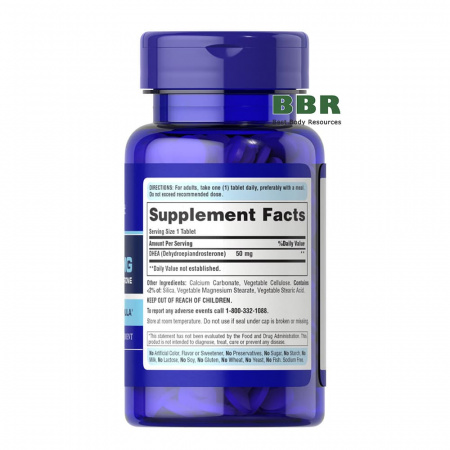 DHEA 50mg 50 Tabs, Puritans Pride