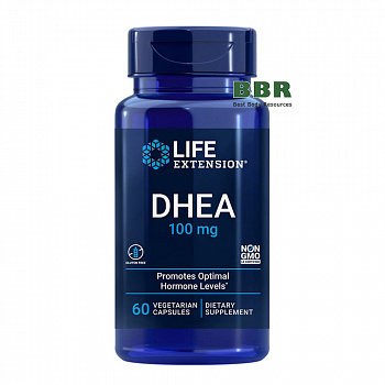 DHEA 100mg 60 Veg Caps, Life Extension