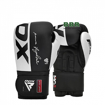 Перчатки Боксерские F4 Boxing Sparring Gloves White/Black, RDX