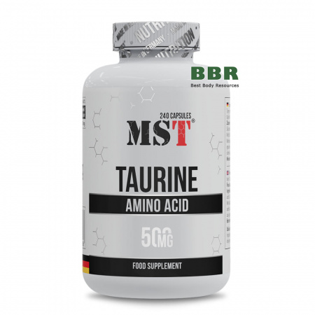 Taurine 500mg 240 Caps, MST