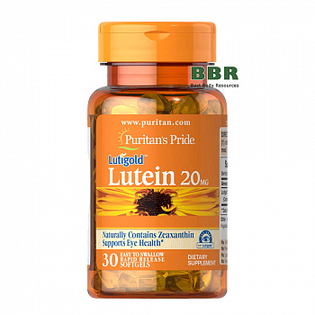 Lutein 20mg with Zeaxanthin 30 Softgels, Puritans Pride