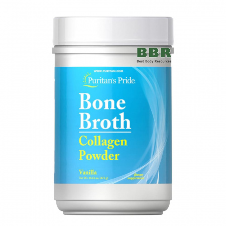 Bone Broth Collagen Powder 471g, Puritans Pride
