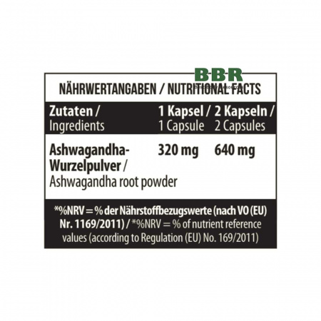 Ashwagandha Root Powder 100 Сaps, MST