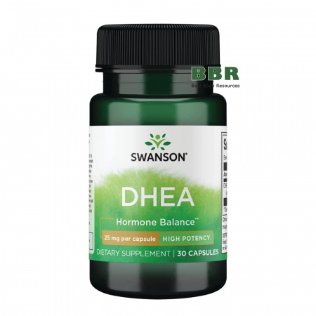 DHEA 25mg 30 Caps, Swanson