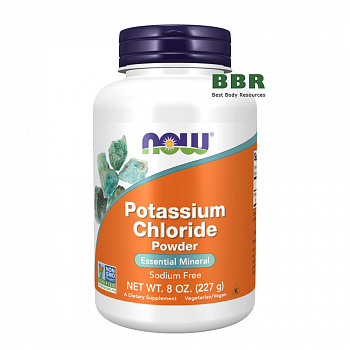 Potassium Chloride Powder 227g, NOW Foods