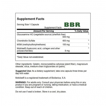 Glucosamine, Chondroitin & MSM With Hyaluronic Acid and Collagen 90 Caps, Swanson