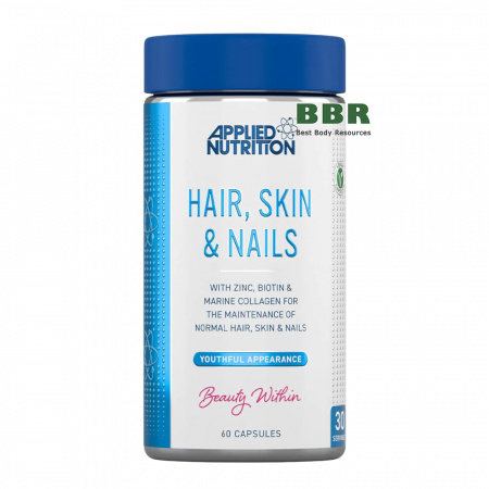 Hair, Skin & Nails 60 Caps, Applied Nutrition Hair, Skin & Nails 60 Caps, Applied Nutrition