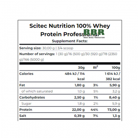 100% Whey Protein Professional 2820g, Scitec Nutrition