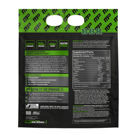 Combat XL Mass Gainer 5440g, MusclePharm