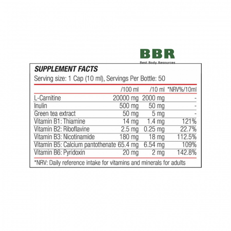 L-Carnitine 100.000 Liquid 500ml, Blade Sport