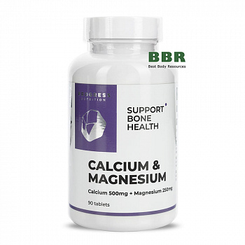 Calcium 500mg Magnesium 250mg 90 Tabs, Progress Nutrition